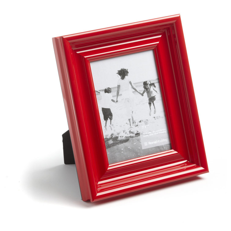 Roma Photo Frame Roma Moulding Picture Size: 5 x 7, Color: Red