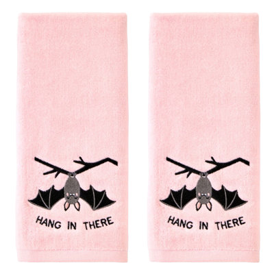 HANG IN THERE BAT EMB HAND-PINK