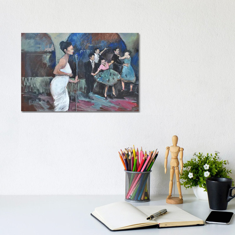 Sining The Blues by Allayn Stevens - Wrapped Canvas Painting, 20.32 cm H x 30.48 cm W