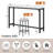 Kyrie Modern Kitchen Counter Height Dining Table Set with 3 Bar Stools-1105921201-1105921207