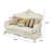 Craighead Pearl White 90.5" Vegan Leather Sofa