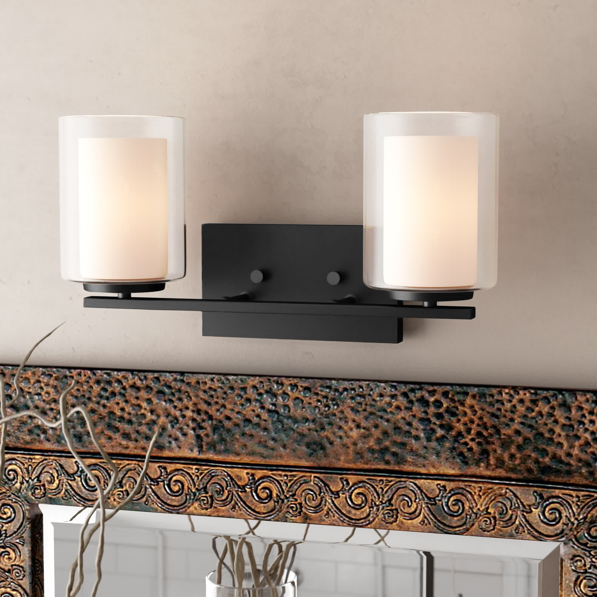 Lark Manor Arie 2-Light Dimmable Vanity Light & Reviews - Wayfair Canada