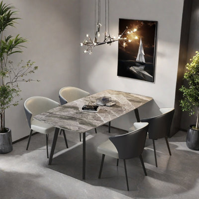 Graceful Slate Dining Table Sets.