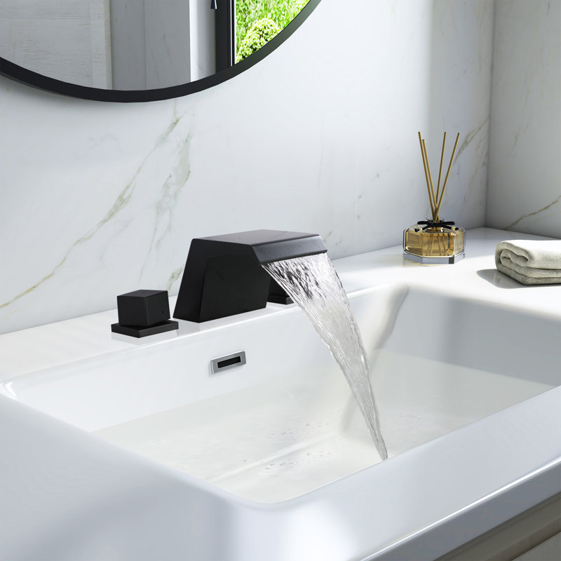 2-handle Bathroom Faucet, Black