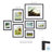 Wood Matte Picture Frame - Set of 7 with Mat-1360289782
