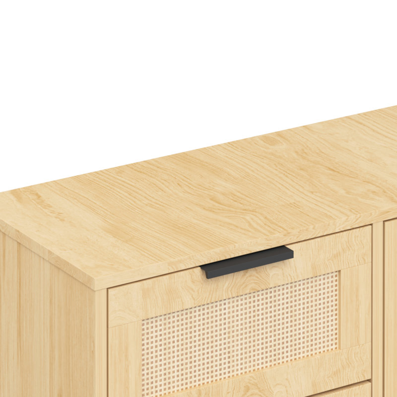Rangement en bois de la commode de la chambre à coucher - 3 tiroirs, option de tablette réglable, qualité de fabrication, hauteur de l'armoire d'assemblage sans effort personnalisable, structure simple