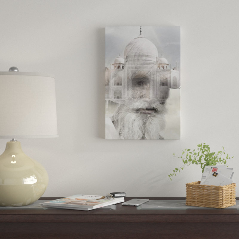 « indien sagesse », impression sur toile, H 12 po x l 8 po x P 0,75 po, Pas de tapis, Toile tendue