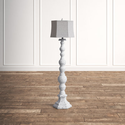 Mctaggart 66'' Distressed Traditional Floor Lamp