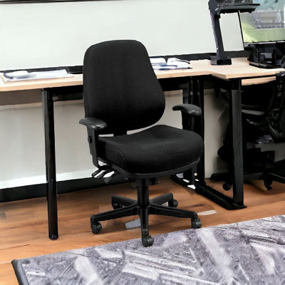 Adjustable Swivel Fabric Rolling Office Chair