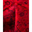 Tapis rouge contemporain en laine noué à la main 8 pi 1 po x 8 pi 3 po Cairns