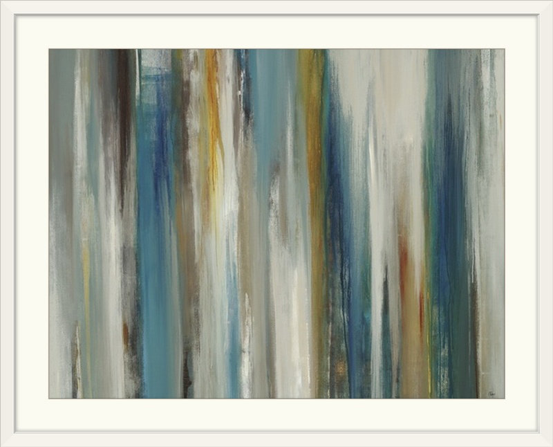 «Hymera Passage of Time» par Lisa Ridgers, reproduction d'art, H 26 po x l 32 po x P 1 po, Cadre blanc