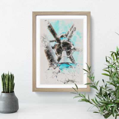 Atomium in Brussels Vol.2 Watercolour - Picture Frame Graphic Art