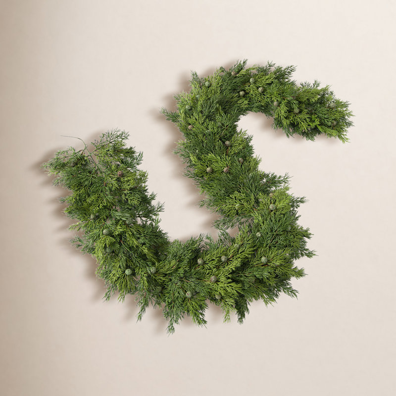 72'' in. Faux Juniper, Berry Garland