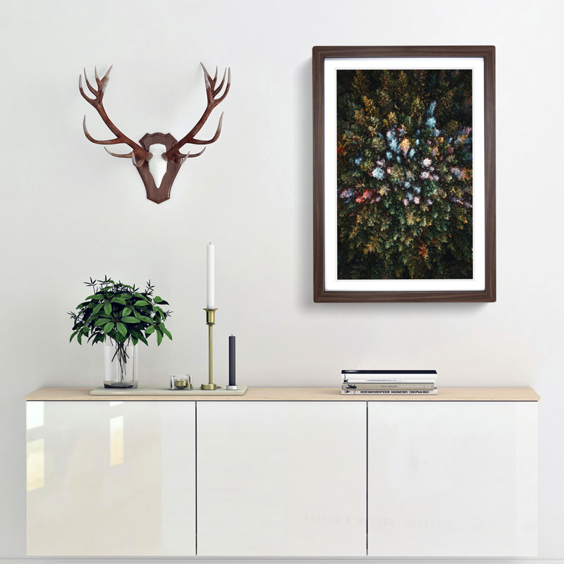 Forest Arrangement - Framed Print, 48cm H x 36cm W x 2cm D, Walnut Framed