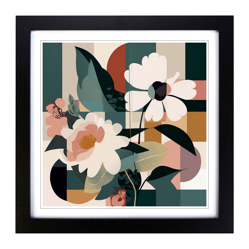 Single Picture Frame Print on Wood, Black