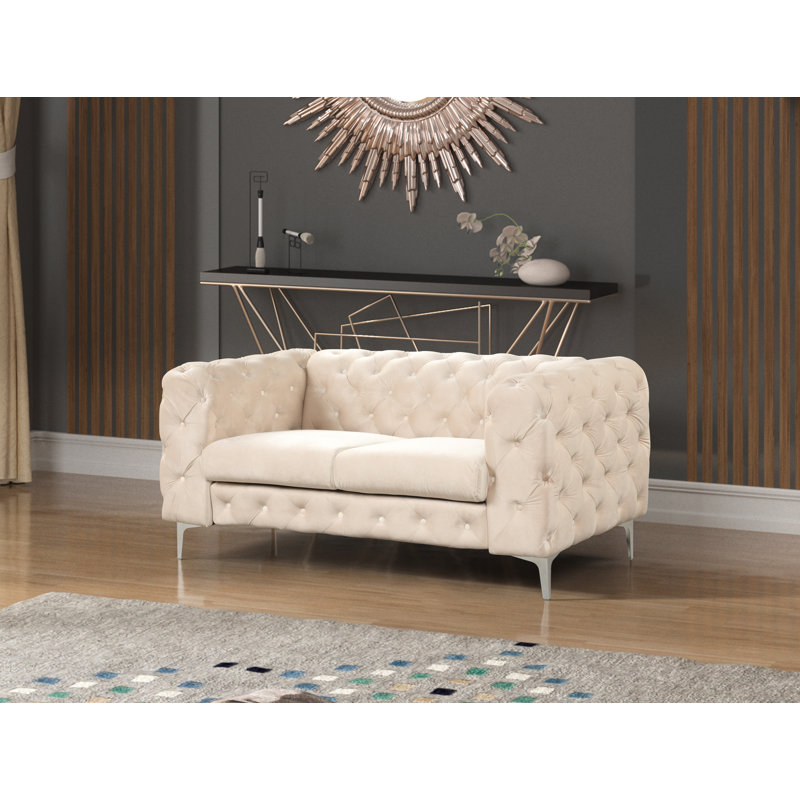 Causeuse Chesterfield 62 po Dott