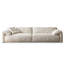 Canapé modulaire en velours blanc-2065457705