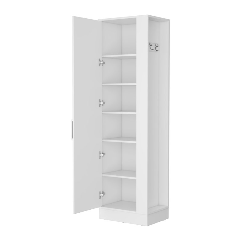 Greenville 2-Door 6-Shelf Tall Storage Cabinet White