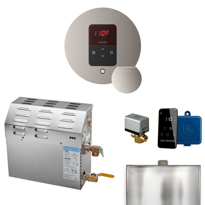 Ensemble de générateur de douche à vapeur MS 12 kW (12 000 W) avec contrôle rond d'iTempo et accessoires