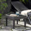 Table d'appoint d'extérieur en osier, table d'appoint
