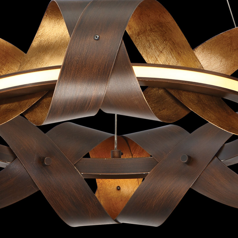 Lustre à niveaux unique / remarquable à 3 lumières DEL Banderia