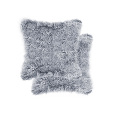 Belton Animal Print Faux Fur Reversible Throw Pillow