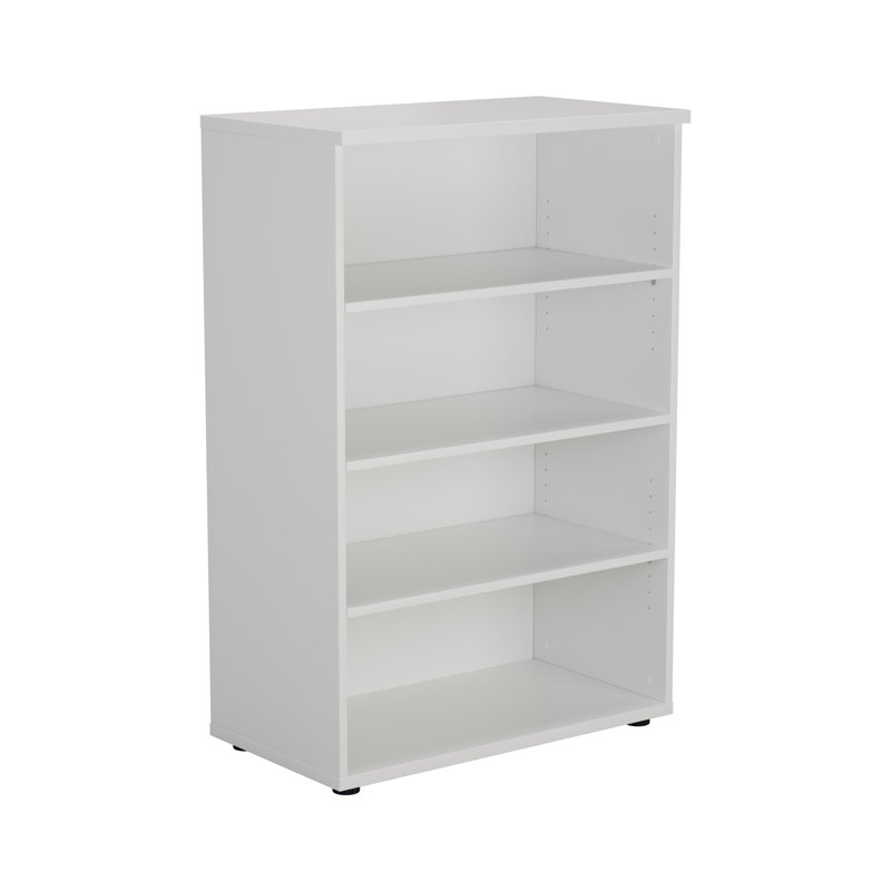 Buariki 120 cm H x 80 cm W Standard Bookcase, White