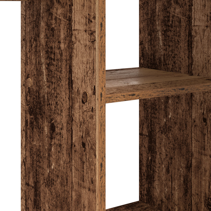 Desk Engineered Wood Medium Desk, Old Wood