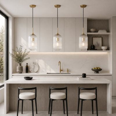 Dynamism 1 - Light Dimmable Kitchen Glass Single Pendant