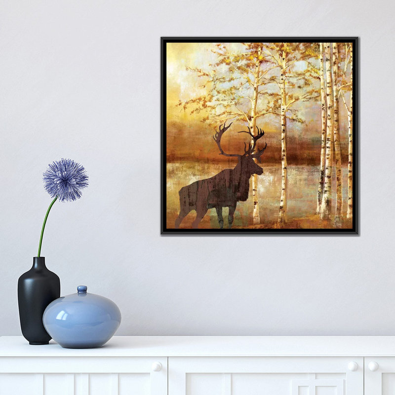 «Walking Face» par PI Studio - reproduction sur toile, H 37 po x l 37 po x P 1,5 po, Toile avec cadre noir, Pas de tapis
