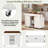 Fluted Kitchen Island With Drop Leaf, Power Outlet, Adjustable Shelves, 2 Doors And 2 Drawers-522906734
