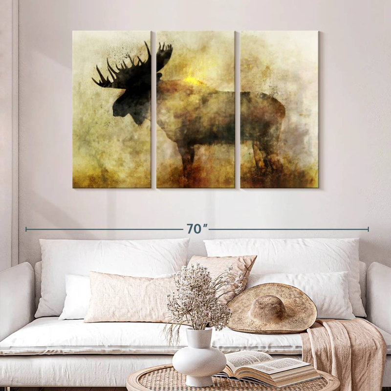 Brampt Happy Moose II, 32" H x 50" W