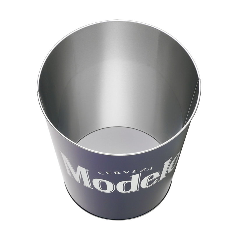 Modelo Blue Metal Office Trash Bin - 2.25 Gallons