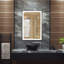 Miroir rectangulaire à DEL, miroir de coiffeuse avec antibuée, capteurs tactiles-1137964691-1137963373