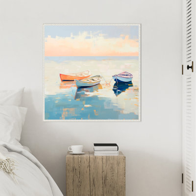 Coastal Breeze Sailing II by Irena Orlov Framed Canvas Wall Art Print