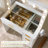 36.2" W Modern Vanity Desk With 4 Drawers, Led Lighted Mirror & Power Outlets, White-1477694845
