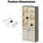 72.1" Tall Bookshelf & Bookcase with LED Lights, 6-Tier Bookshelf with Drawer and Open Shelves, Modern Display Storage Cabinet with Doors for Home Office, Living Room, Bedroom(72.1" H  x 30.6" W)-491499186