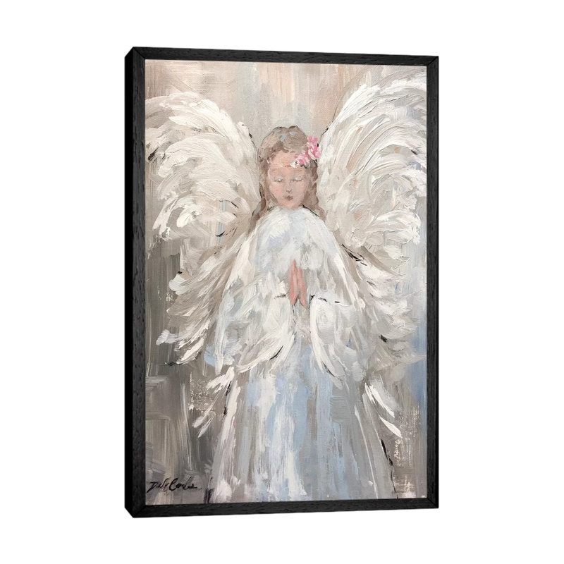 My Angel by Debi Coules - Painting on Canvas, 66.04 cm H x 45.72 cm W, Black Framed