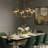 Lawrey 4-Light 28"W Modern/Traditional Chandelier With Metal, Feature Glass/Metal Shade For Dining Room Or Kitchen Island-1839692325
