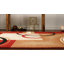 Tapis rouge à motif géométrique Carlecia-1466526857