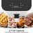 3.17 Qt Compact Digital Air Fryer With Pp Touch Panel, 800w Small Hot Air Fryer For Singles Couples, 5°f Precise Temperature Control Up To 400°f For Healthy Low-oil Cooking-124966549