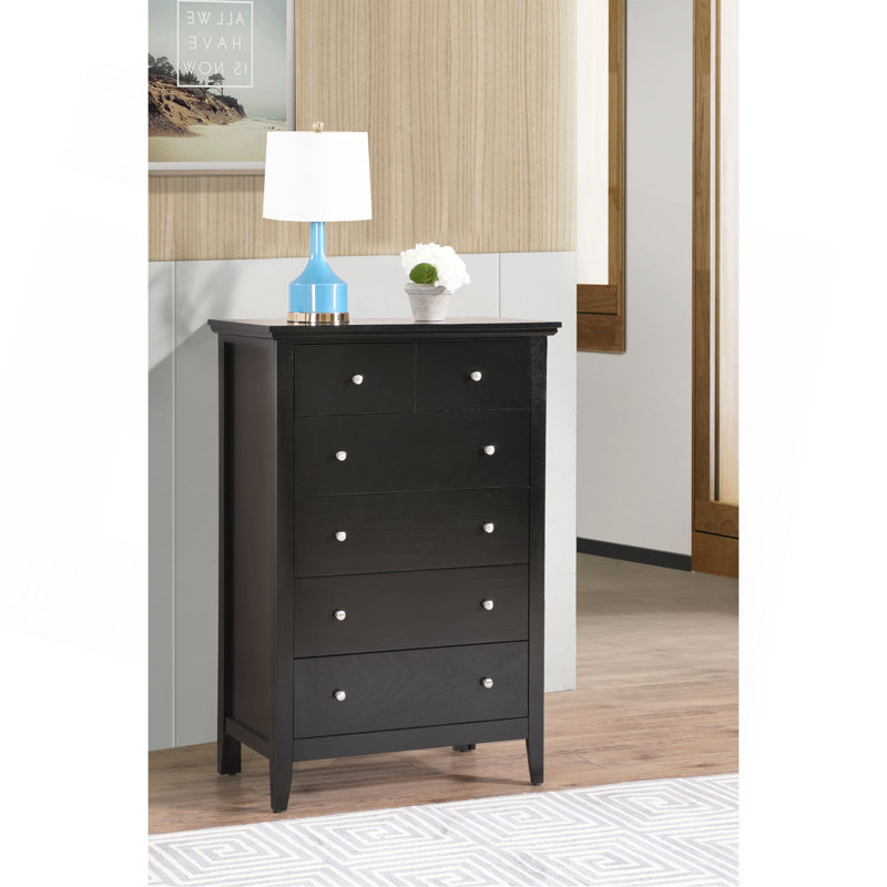 Commode de rangement verticale à 6 tiroirs pour une organisation moderne, Noir