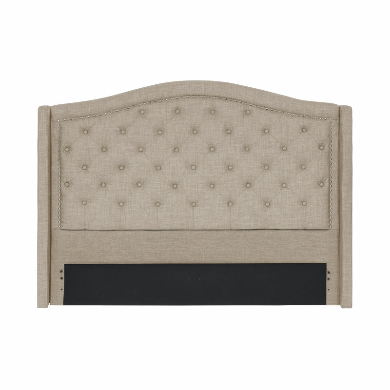 Calian Upholstered Headboard, Beige, Queen