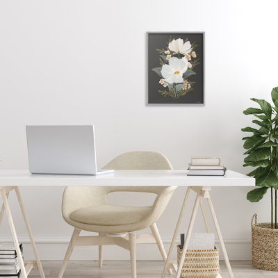 Lace Cosmos Flowers Framed Giclee, design by House Fenway