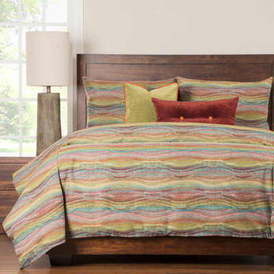 Gallery Modern & Contemporary Polyester Striped Duvet Cover