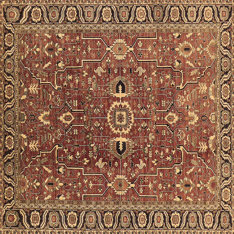 Doen Oriental Indoor Rug, Square 4'