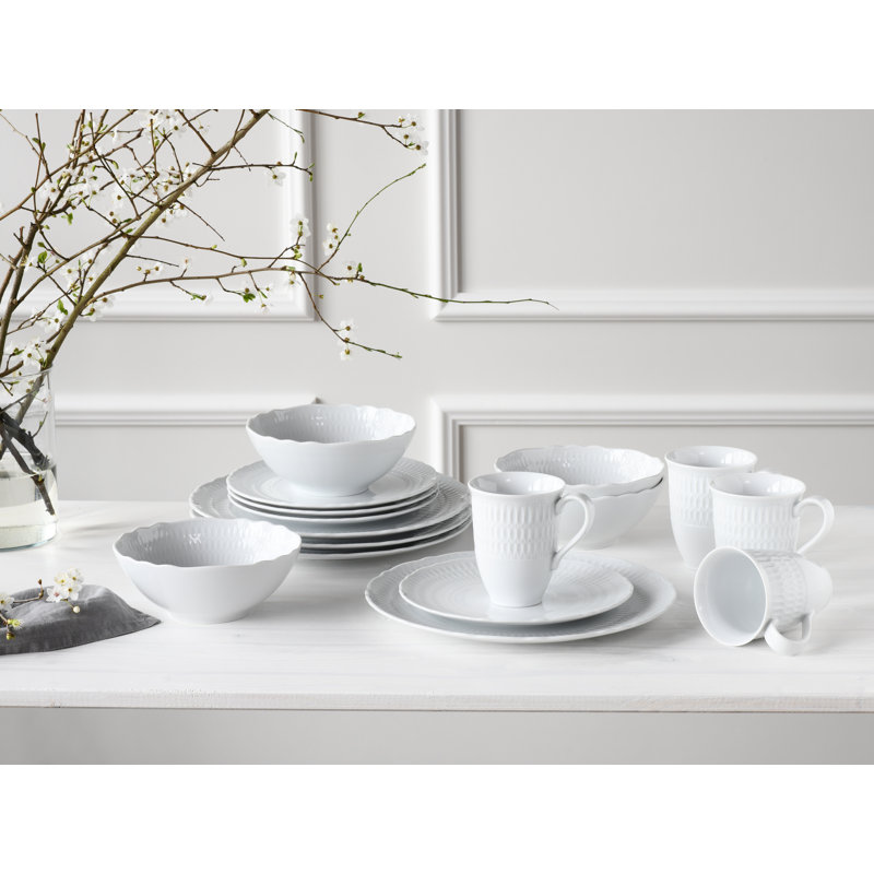 Sofia Dinnerware Set 16 Piece - Service for 4, White