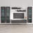 Aubrea 120" Modern Floating Wall Mounted Entertainment Center with 16-Color LED Lighting, High Gloss Finish-1635534531