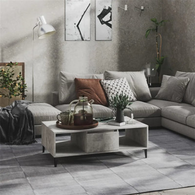 Awat Four Leg Coffee Table with Storage