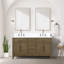 Ensemble de miroirs de salle de bain double 60 po x P 22 po avec robinet Laurel-82319138-113385686